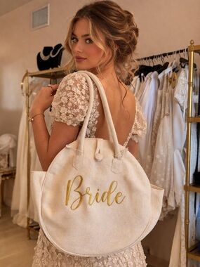 Bride Cream Tote Bag Bridal tote bag